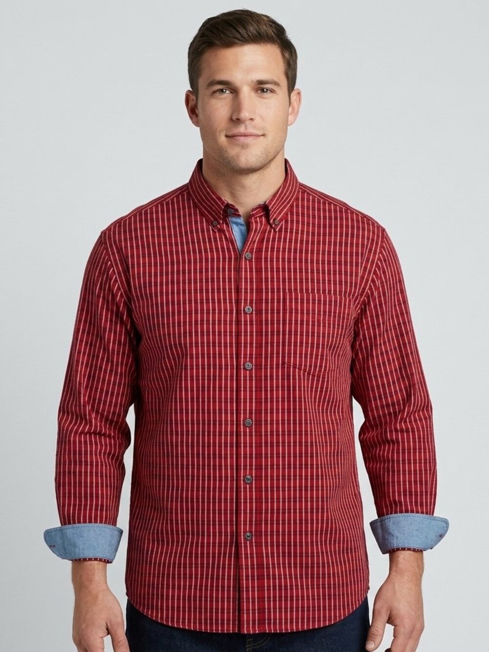 CE Schmidt Workwear Red Plaid 100% Cotton Shirt XL Ruggedcore Heritage Style